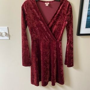 Velvet red dress